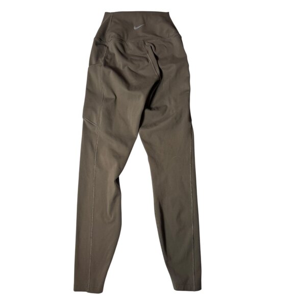 Nike One Dri-Fit High Rise Leggings Women’s XS Brown | Workout Running Yoga Pant - Picture 3 of 5
